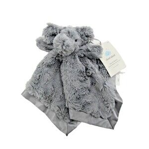 Cloud Island Target Gray Elephant Baby Lovey Security Blanket Satin 2023 Plush